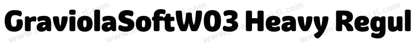 GraviolaSoftW03 Heavy Regular字体转换